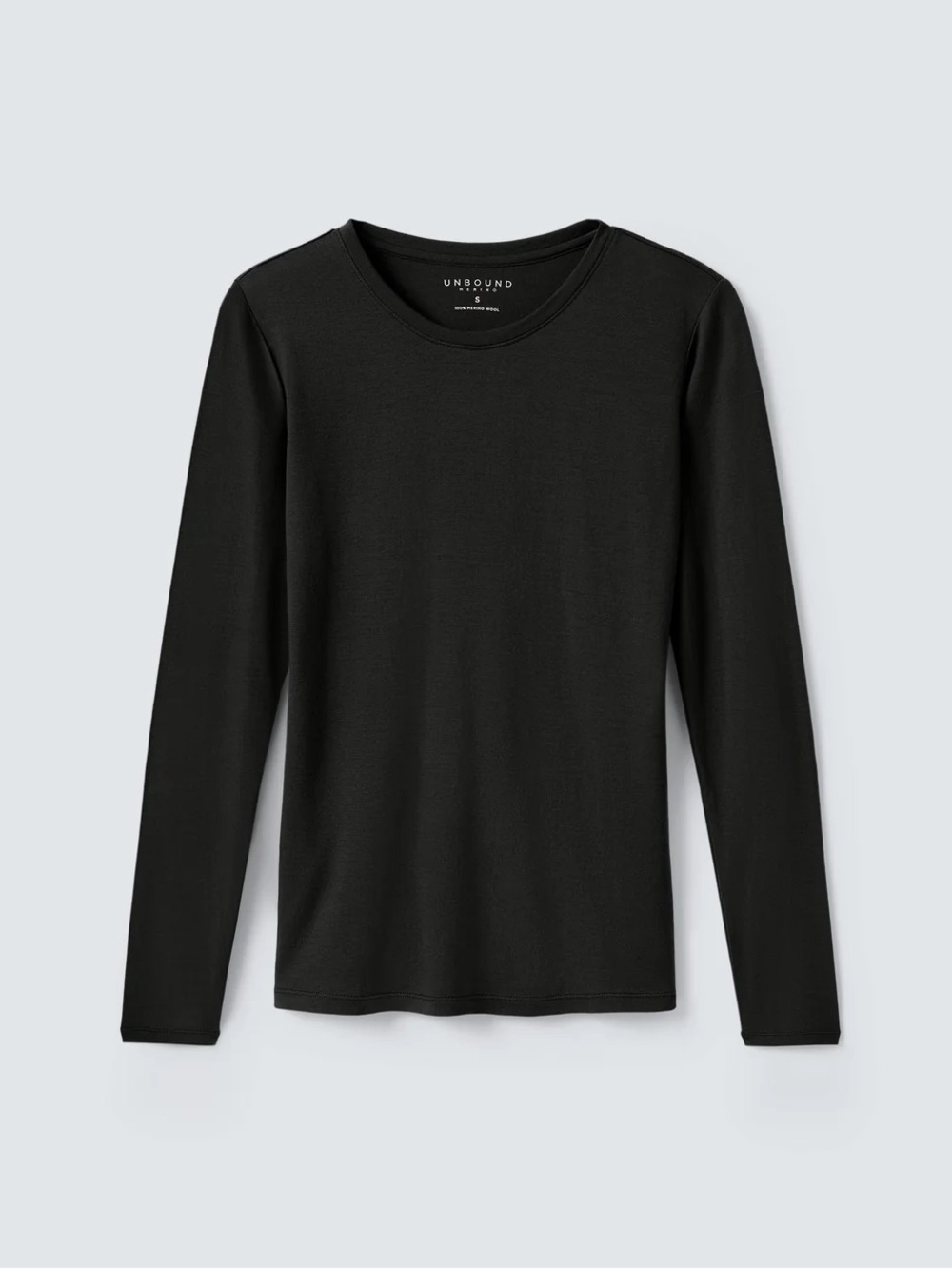 Unbound Merino Women's 100% Merino Wool Black Long Sleeve Shirt Size M - Picture 7 of 11